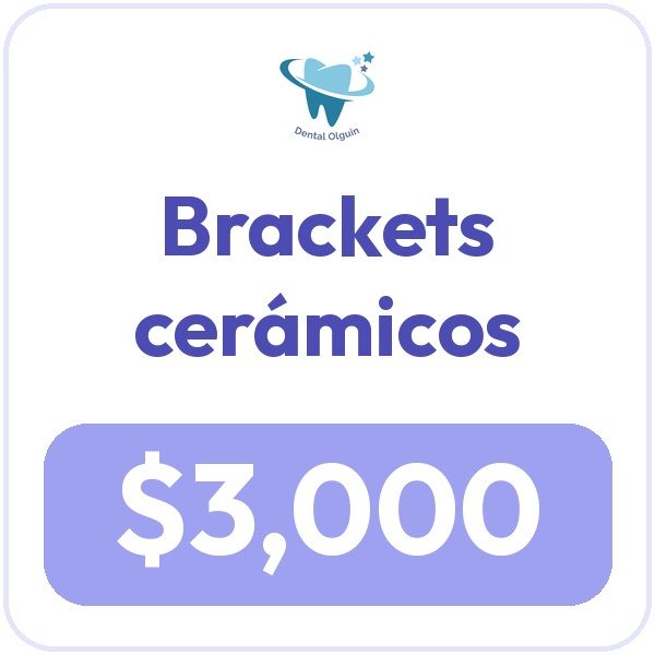 Promoción Brackets cerámicos, $3,000.00
