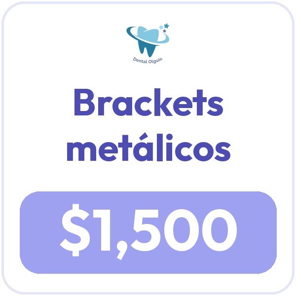 Promoción Brackets metálicos, $1,500.00